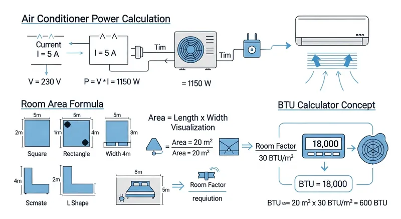 Расчёт мощности кондиционера — формулы и примеры — блог о кондиционерах