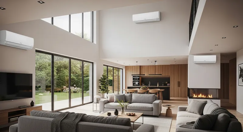 Мульти-сплит-система Haier на 3 комнаты в частном доме, Одинцово — монтаж с штроблением стен и прокладкой трасс