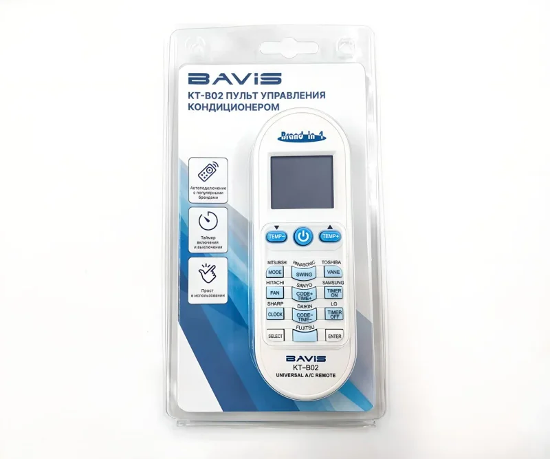 ИК-пульт для кондиционера универсальный, KT-В02 - фото 2