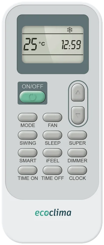 Сплит-система ECOCLIMA, PRESTIGE LINE (on-off), ECW-HE12/BB-4R2 / EC-HE12/B-4R2 - фото 2