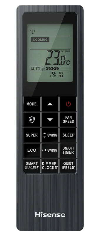 Сплит-система HISENSE, BLACK CRYSTAL SUPER DC Inverter Wi-Fi, AS-10UW4RVETG01G(B) / AS-10UW4RVETG01W(B) - фото 5