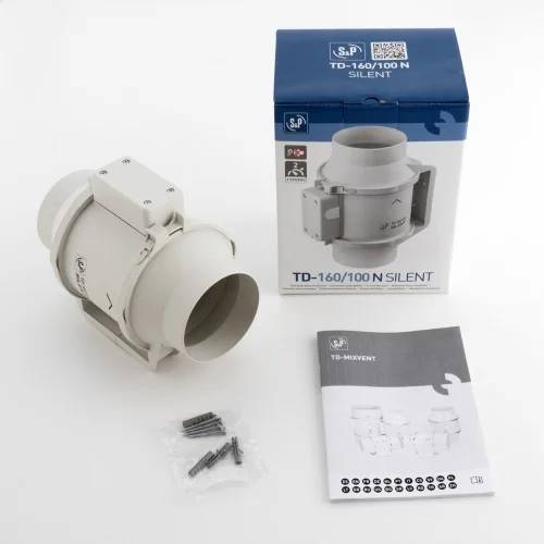 Вентилятор канальный SOLER & PALAU (Солер Палау), TD160/100 NT SILENT - фото 2