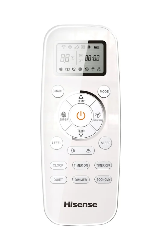 Сплит-система HISENSE SMART DC Inverter AS-18UW4RMADB02G / AS-18UW4RMADB02W — пульт ДУ