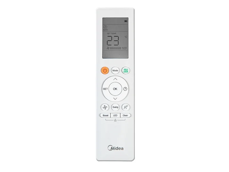 Сплит-система MIDEA HEAT FORSE Inverter MSHP-09N8D6-I / MSHP-09N8D6-O — пульт ДУ