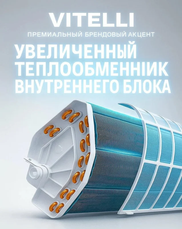 Сплит-система VITELLI PALERMO (on/off) VSL-18H IN / VSL-18H OUT — пульт ДУ
