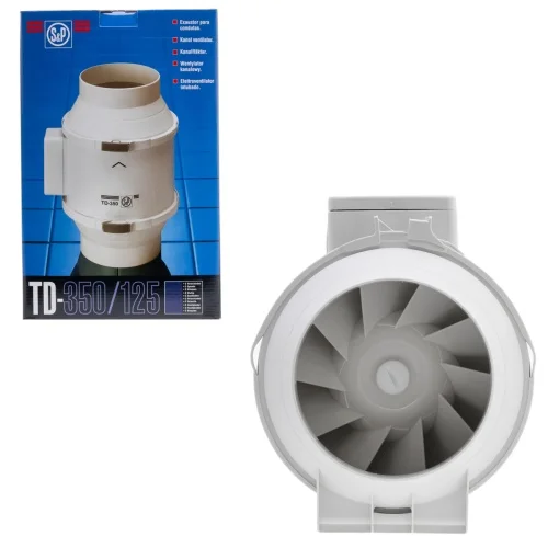 Вентилятор канальный SOLER & PALAU (Солер Палау) TD 350/125 T 3V — пульт ДУ